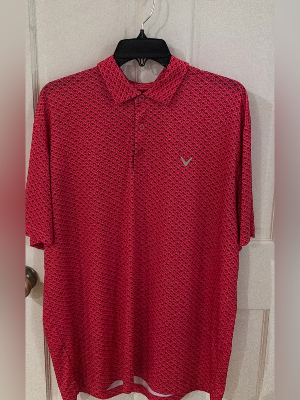 Callaway Men’s Red Printed Golf Polo Size L